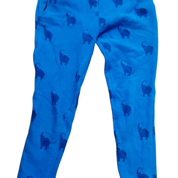 Zoe Karssen blue elephant fitted sweatpants M - Picture 3 of 12